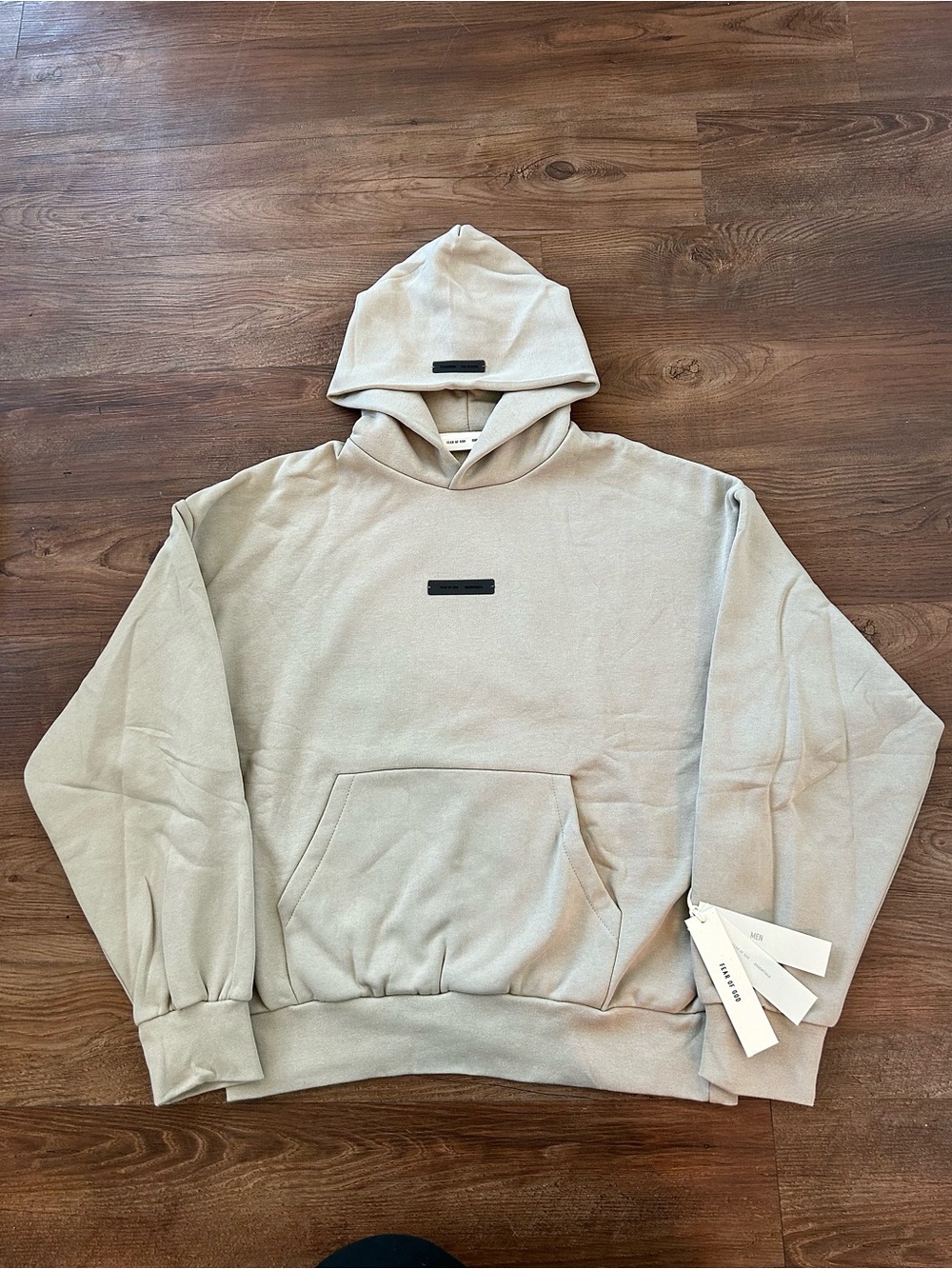New Authentic Fear of God Essentials Timber Hoodie Size Medium